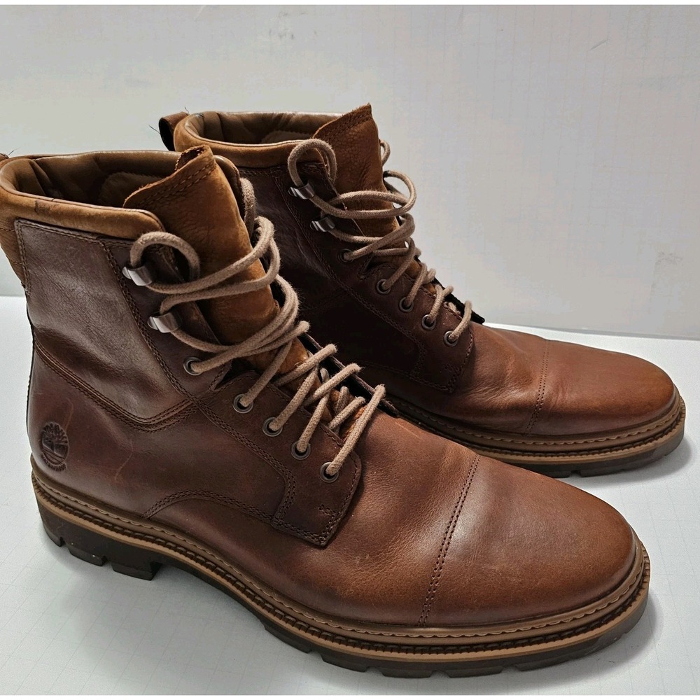 TIMBERLAND PORT UNION INSULATED MEN BOOTS SIZE 11 A3760 200 GRAMS BROWN